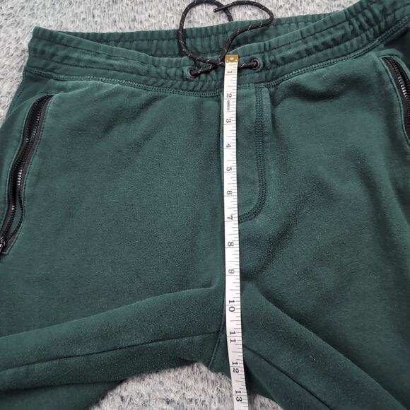 American Eagle Pants Mens Medium Green Joggers Tapered Lounge Drawstring Casual - Picture 6 of 9